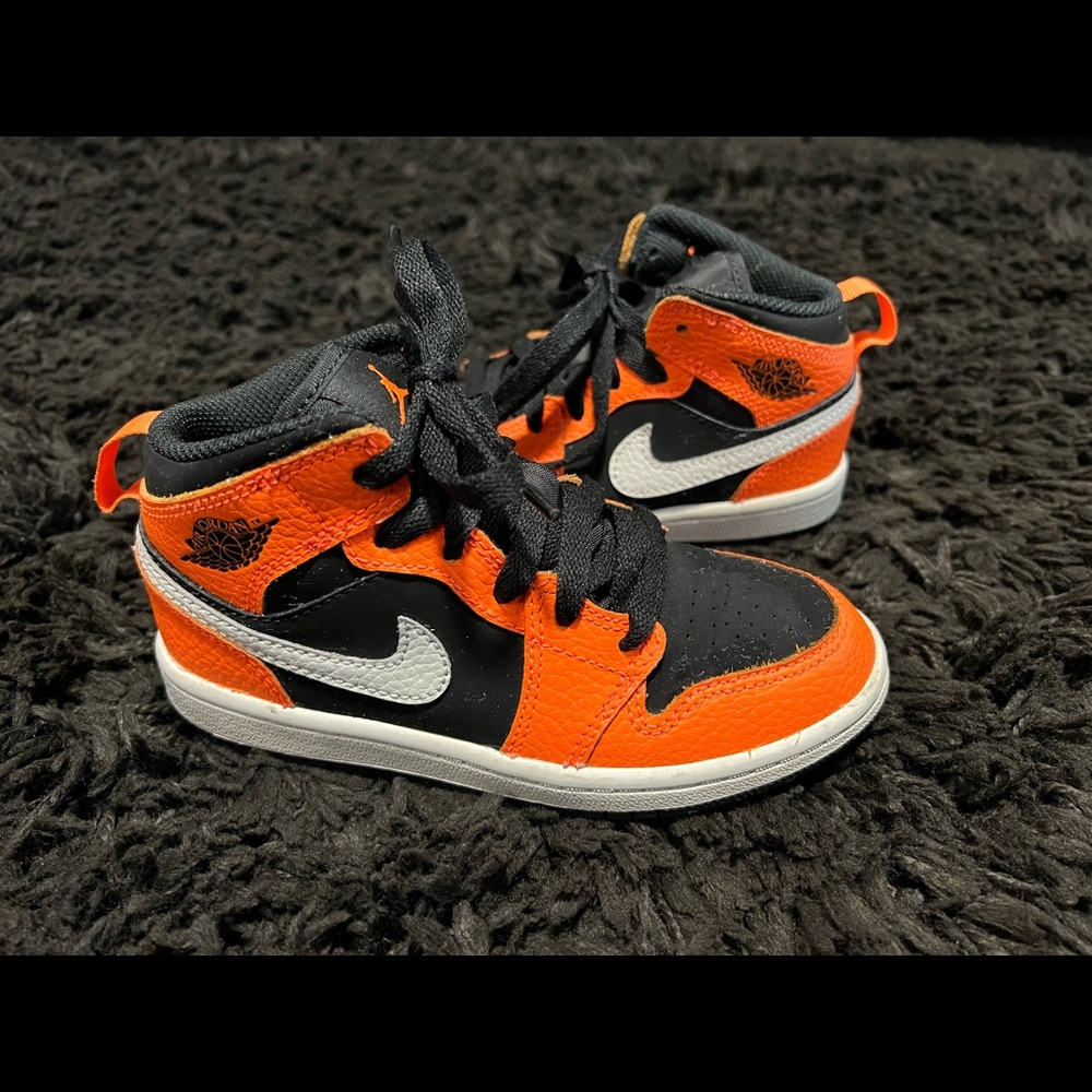 Nike Air Jordan Black and Orange